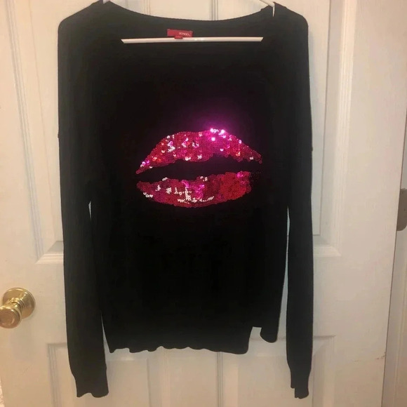 Bongo sweater /black & red / lg nwot - Picture 1 of 3